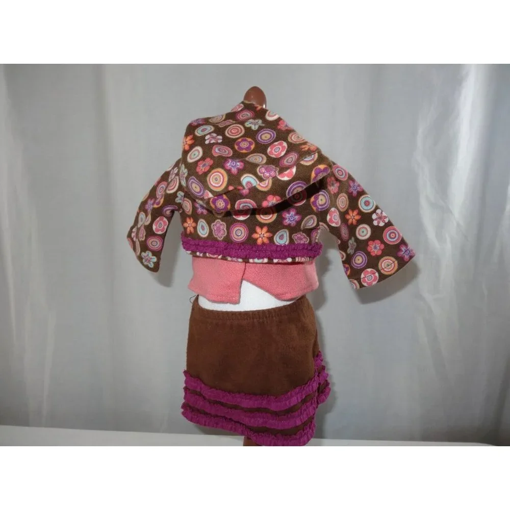 American Girl Bitty Baby Twin School Time Skirt Outfit With Book‎